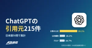 ChatGPTはどのサイトを引用する？日本語50問で引用元215件を集計【2026年10月】のアイキャッチ画像