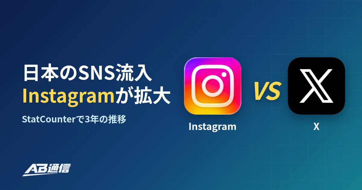 日本のSNSからの流入、Instagramが3年で2.5倍に Xは今も5割のアイキャッチ画像